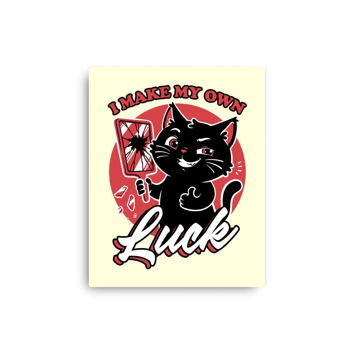 Black Cat Mirror Luck 10
