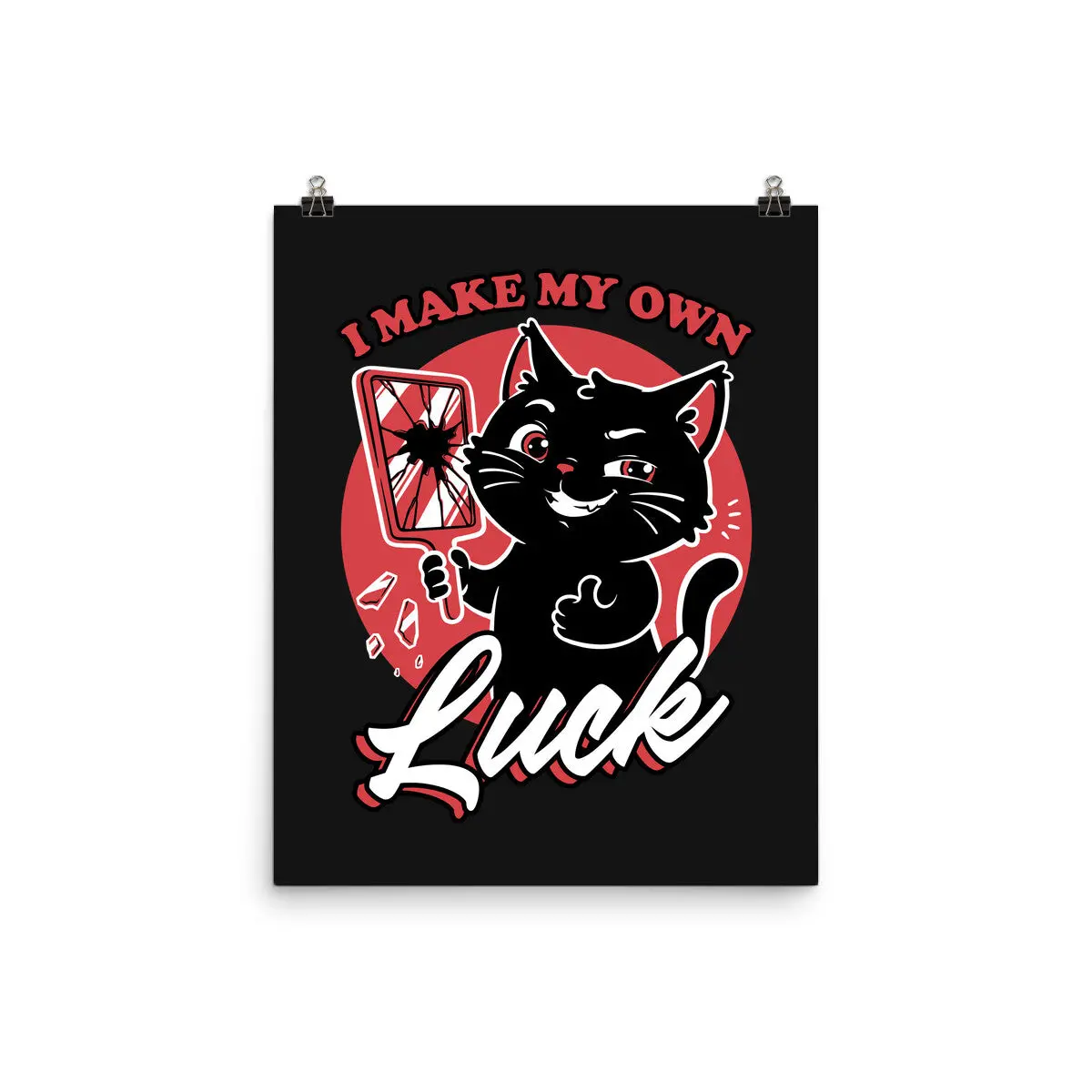 Black Cat Mirror Luck 1