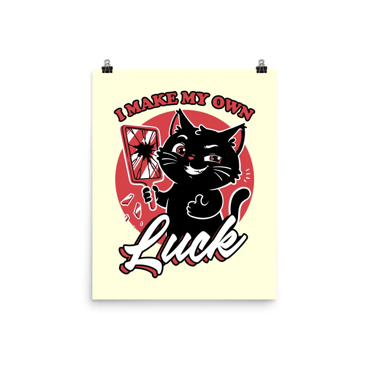 Black Cat Mirror Luck 10