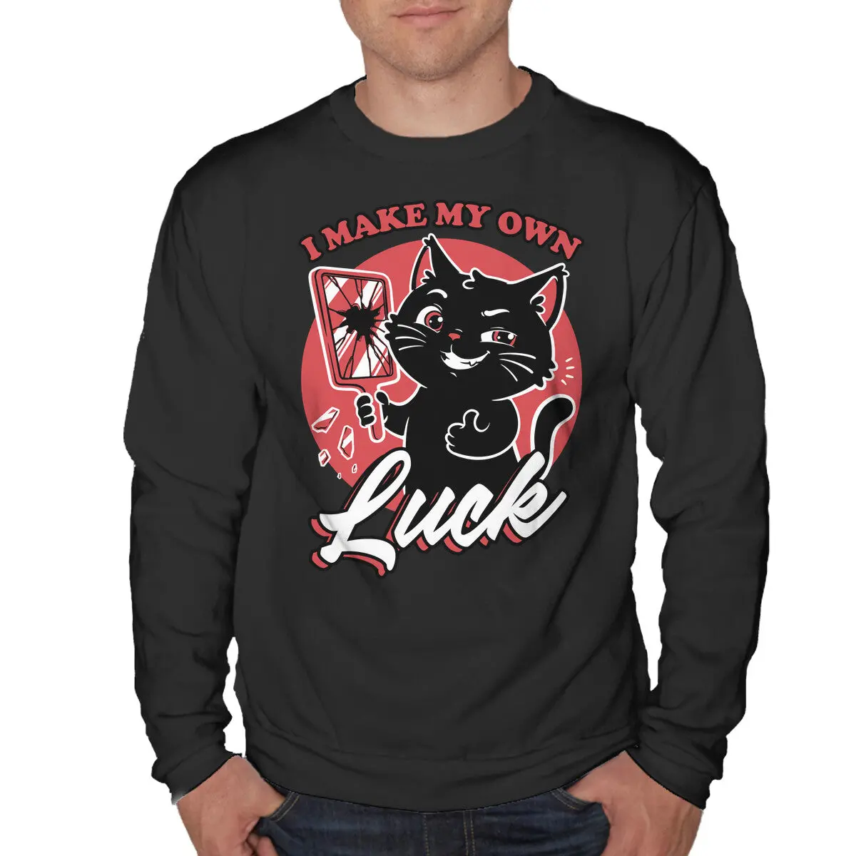 Black Cat Mirror Luck 1