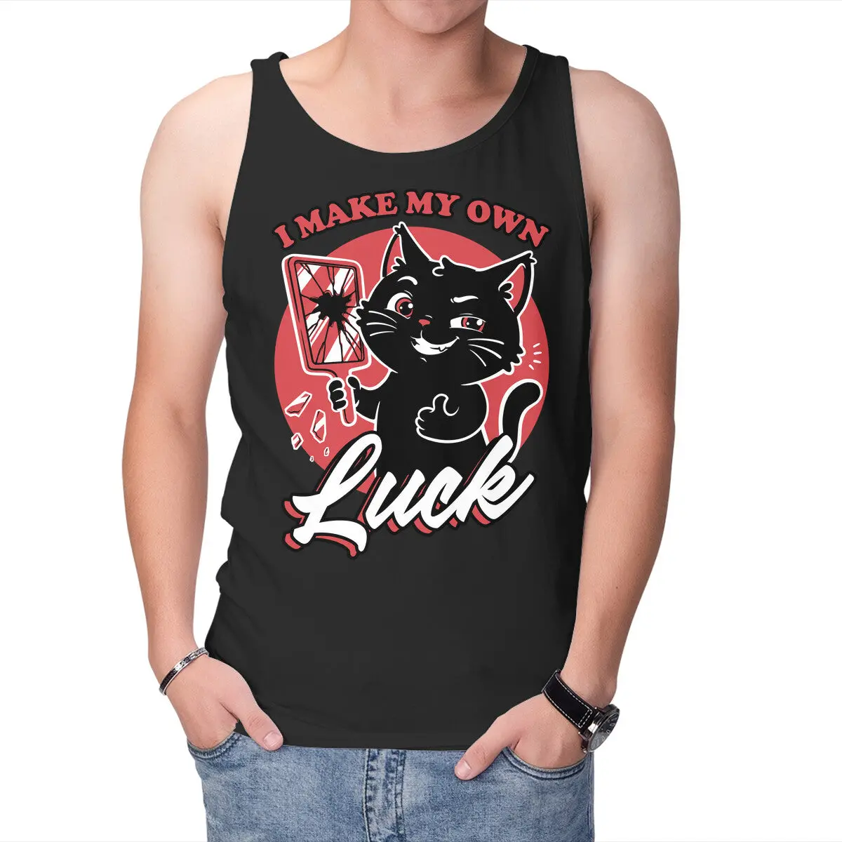 Black Cat Mirror Luck 1