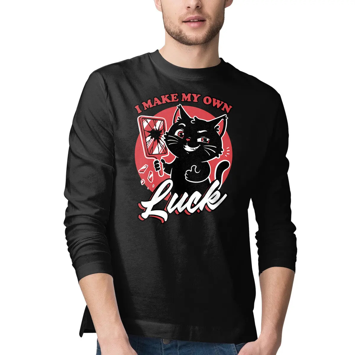 Black Cat Mirror Luck 1