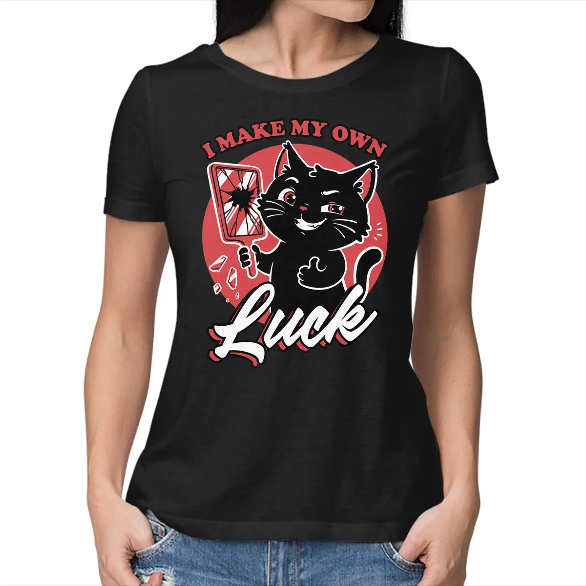 Black Cat Mirror Luck 1
