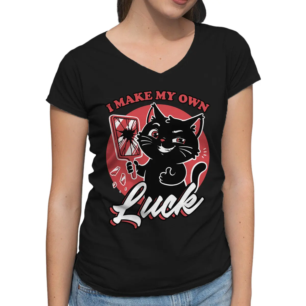 Black Cat Mirror Luck 1