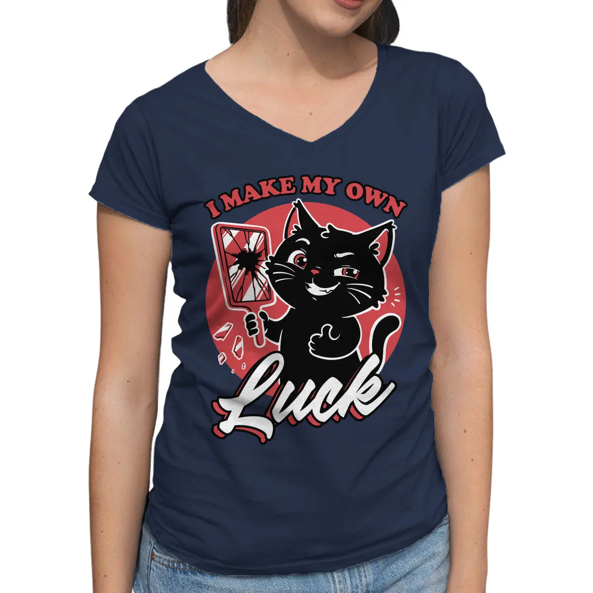 Black Cat Mirror Luck 6
