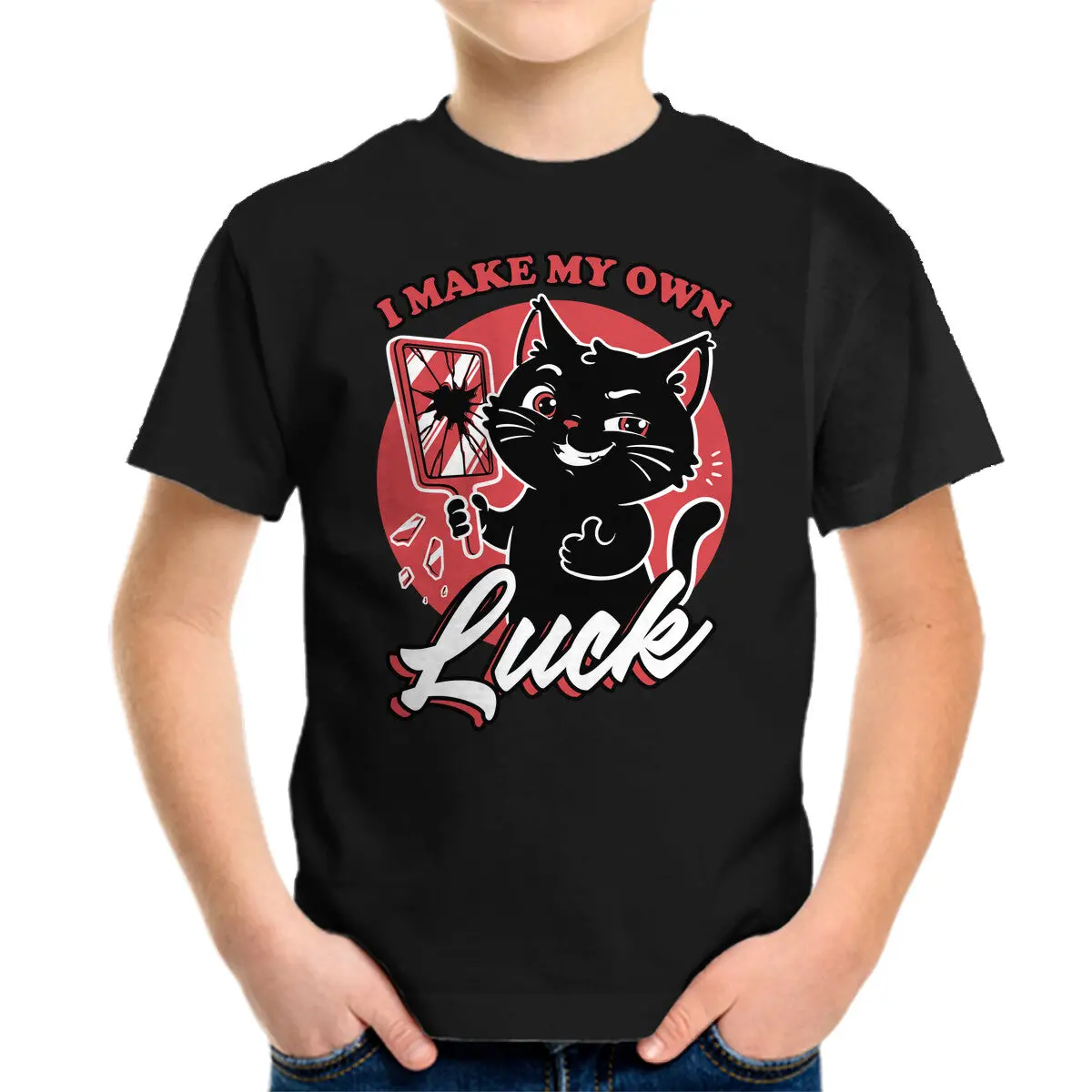 Black Cat Mirror Luck 1