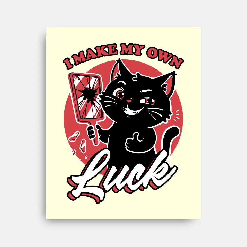 Black Cat Mirror Luck 11