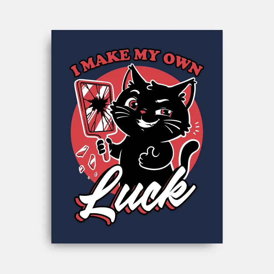 Black Cat Mirror Luck 5