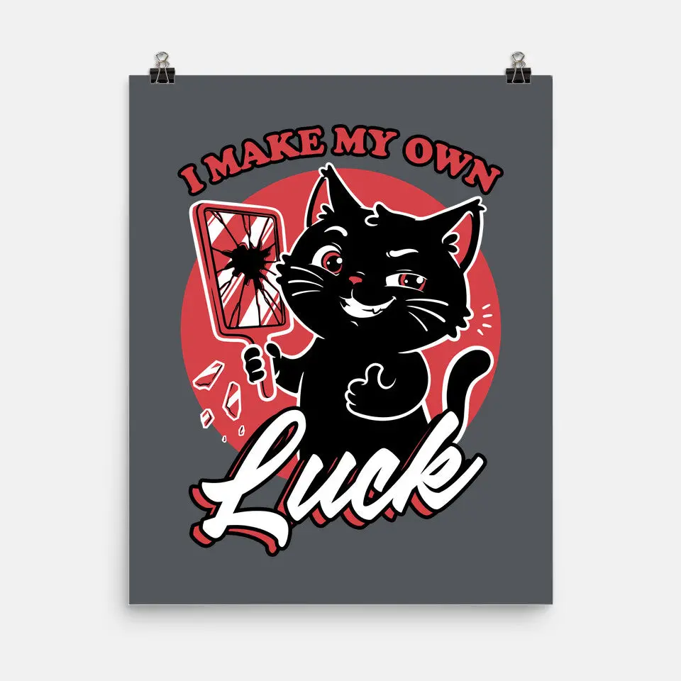 Black Cat Mirror Luck 8