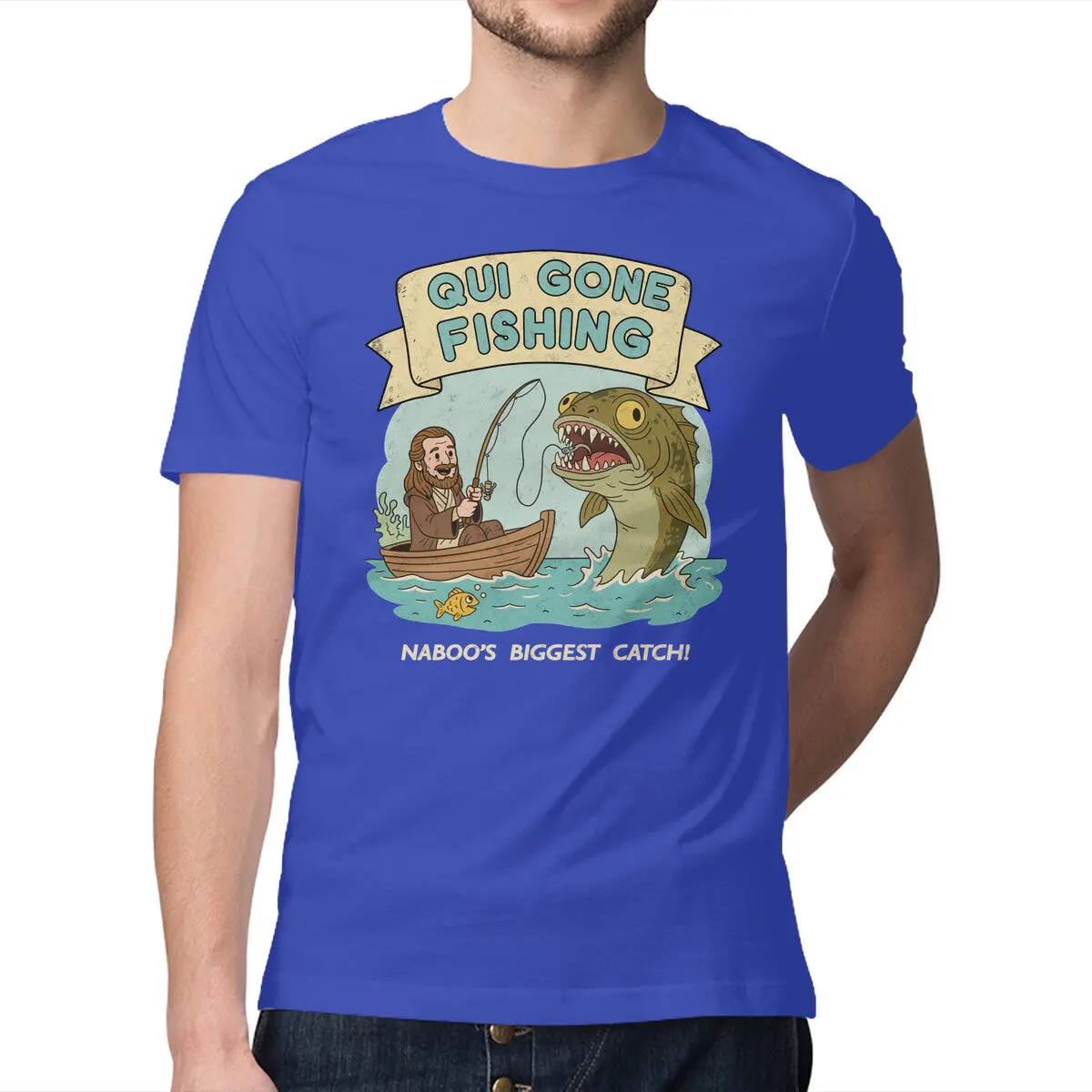 Qui Gone Fishing T-Shirt for Men - Image 13