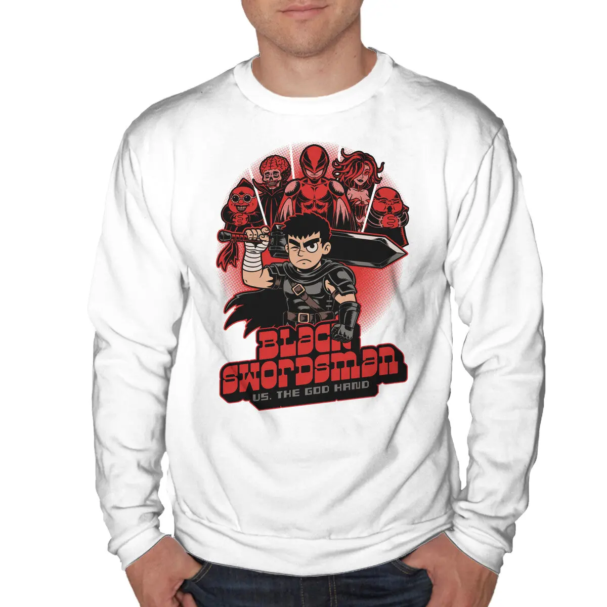 Manga Warrior Sweatshirt for Men and Women - Image 10