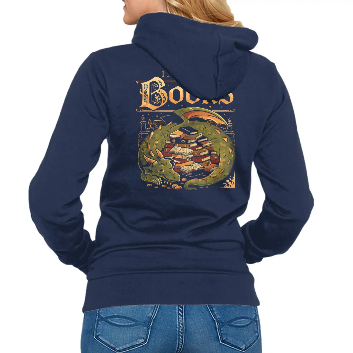 Book Lover Zip-Up Sweatshirt - Image 4