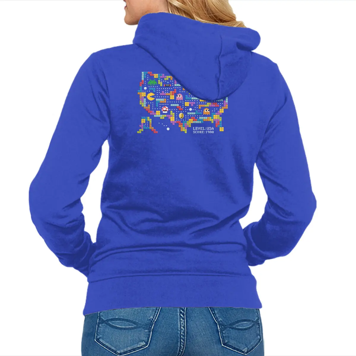 Vintage Arcade-Inspired Zip-Up Sweatshirt - Image 7