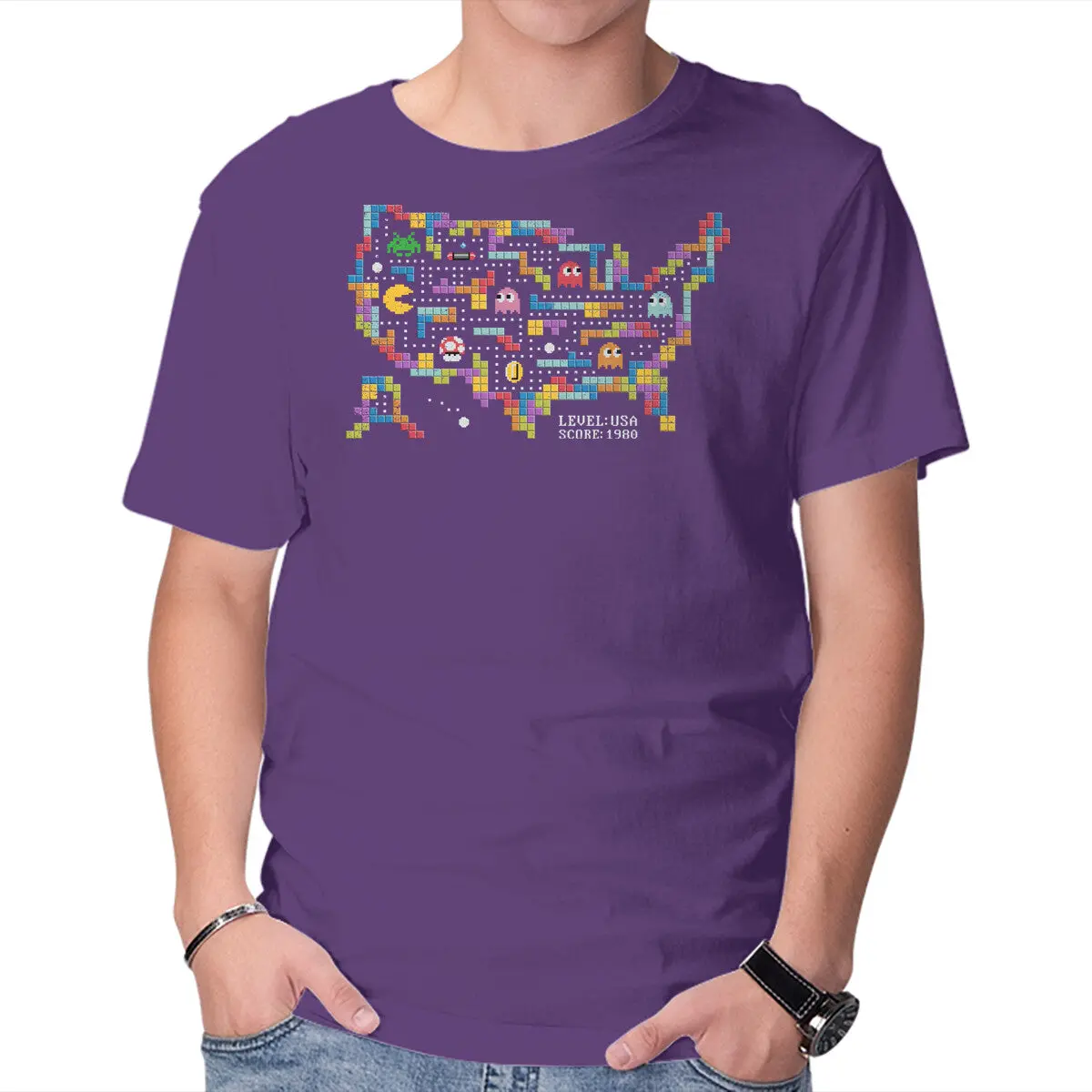 Vintage Arcade USA T-Shirt for Men - Image 13