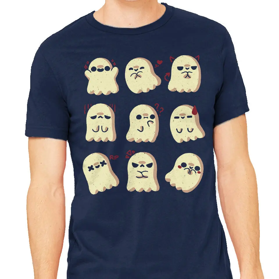 Ghost-Themed Emotional Humor T-Shirt for Men - Image 5