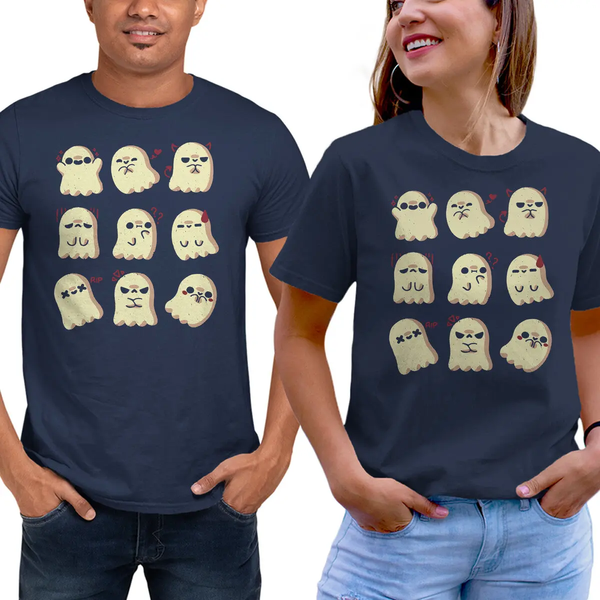 Playful Ghost Emotion T-Shirt - Image 5