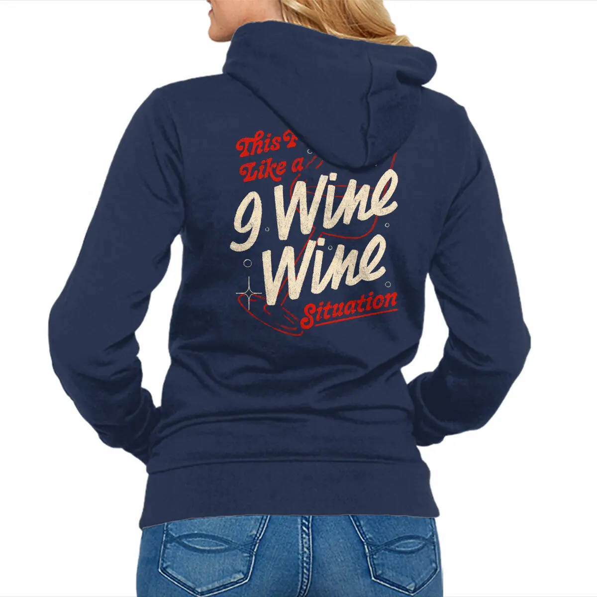 Wine-Themed Unisex Zip-Up Sweatshirt - Image 4