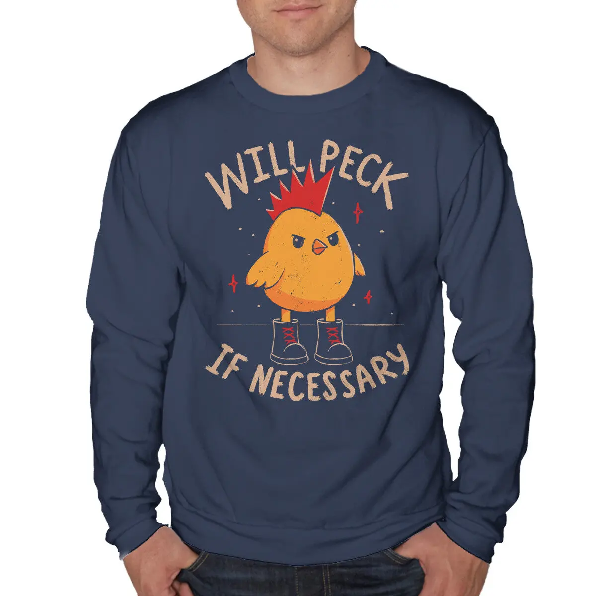 Will Peck If Necessary Sweatshirt - Image 4