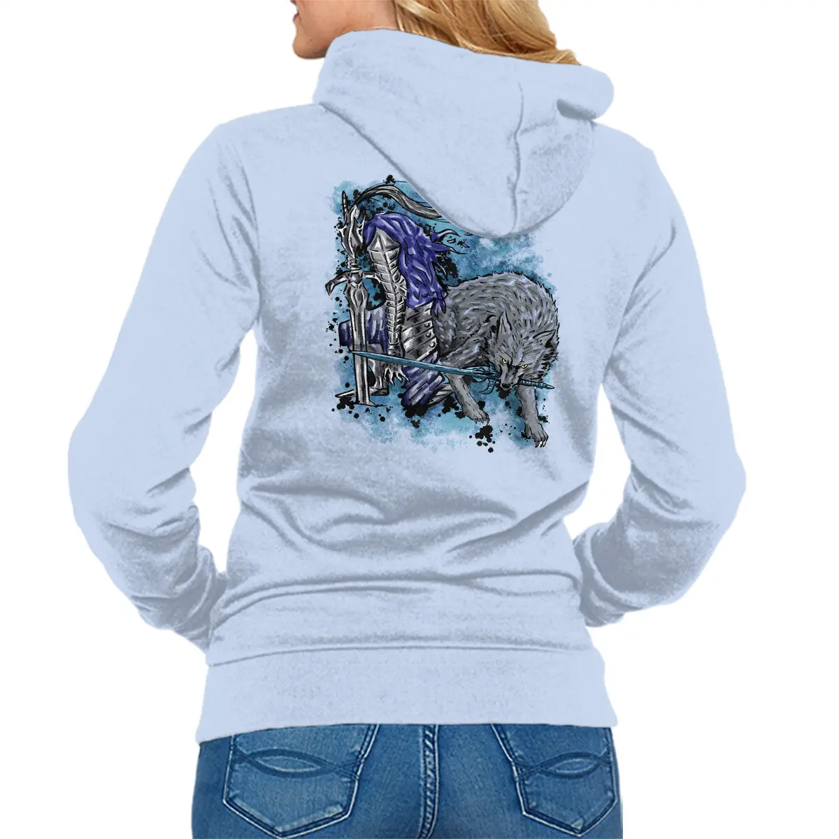 Sif and Artorias Unisex Zip-Up Sweatshirt - Image 10