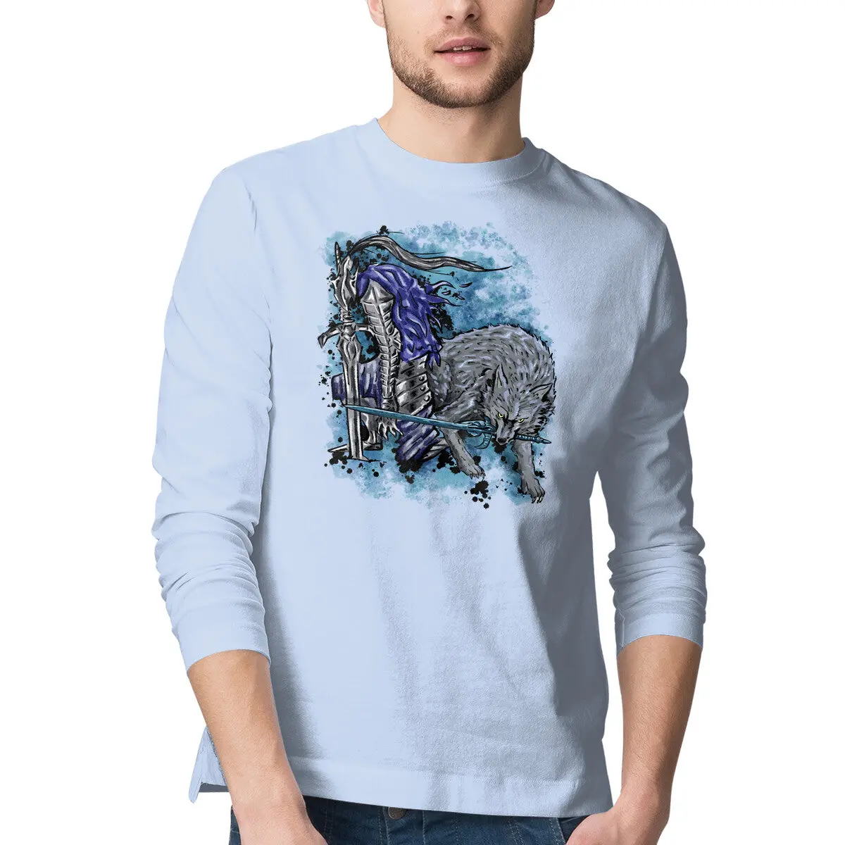 Sif and Artorias Fantasy Graphic T-Shirt - Image 10