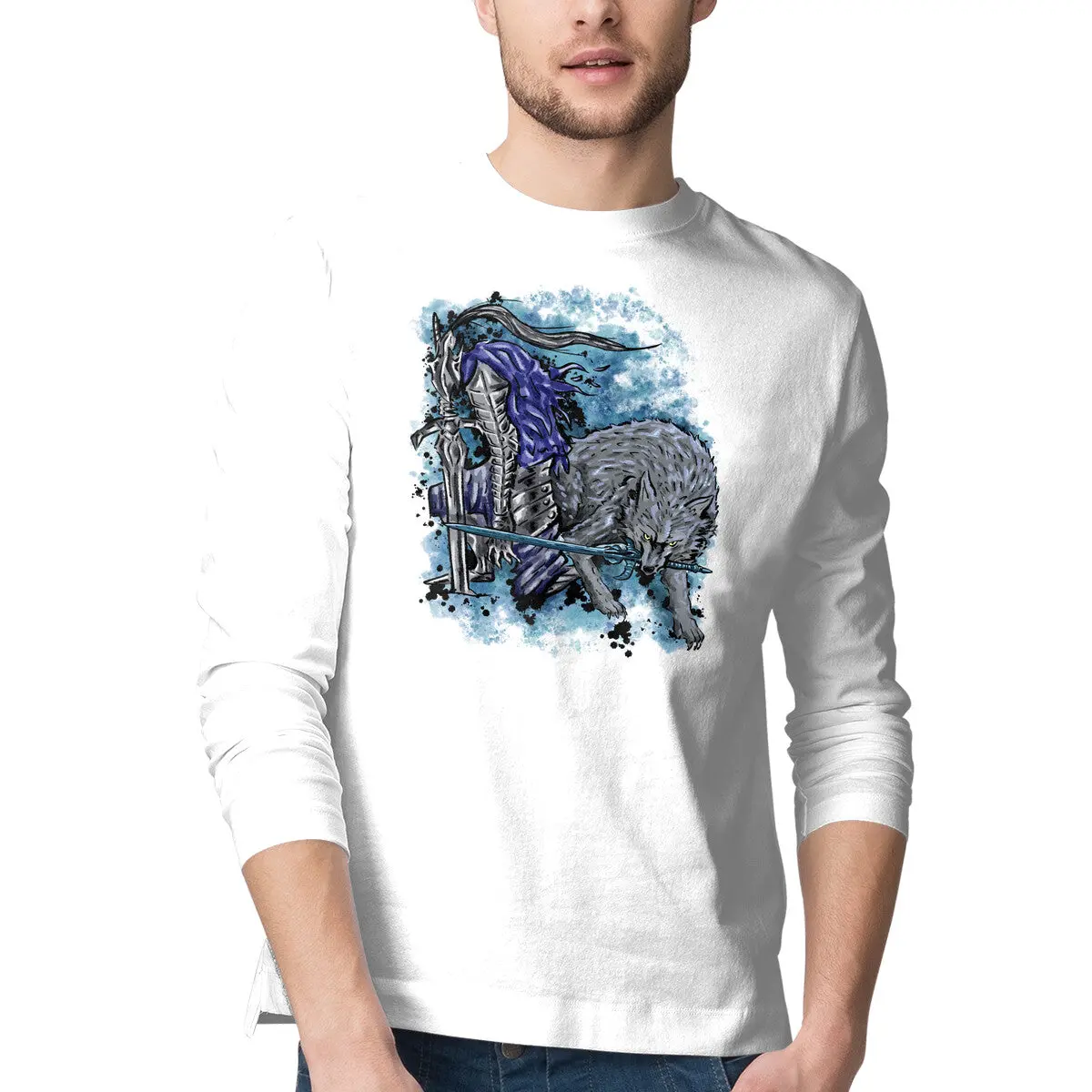 Sif and Artorias Fantasy Graphic T-Shirt - Image 7