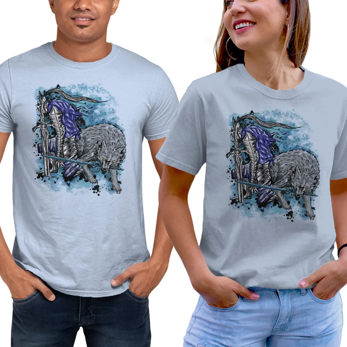 Sif & Artorias Graphic T-Shirt - Image 13