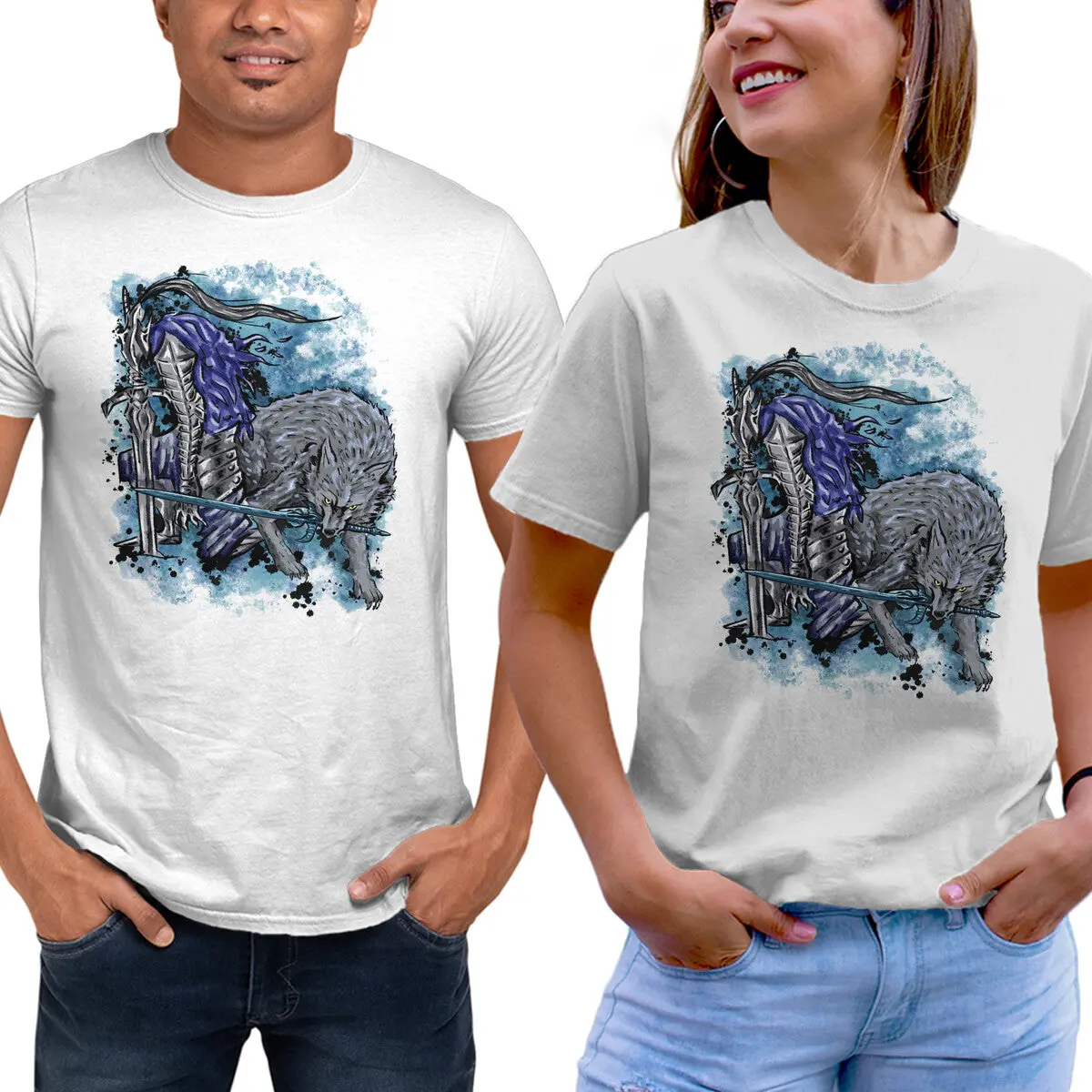 Sif & Artorias Graphic T-Shirt - Image 9