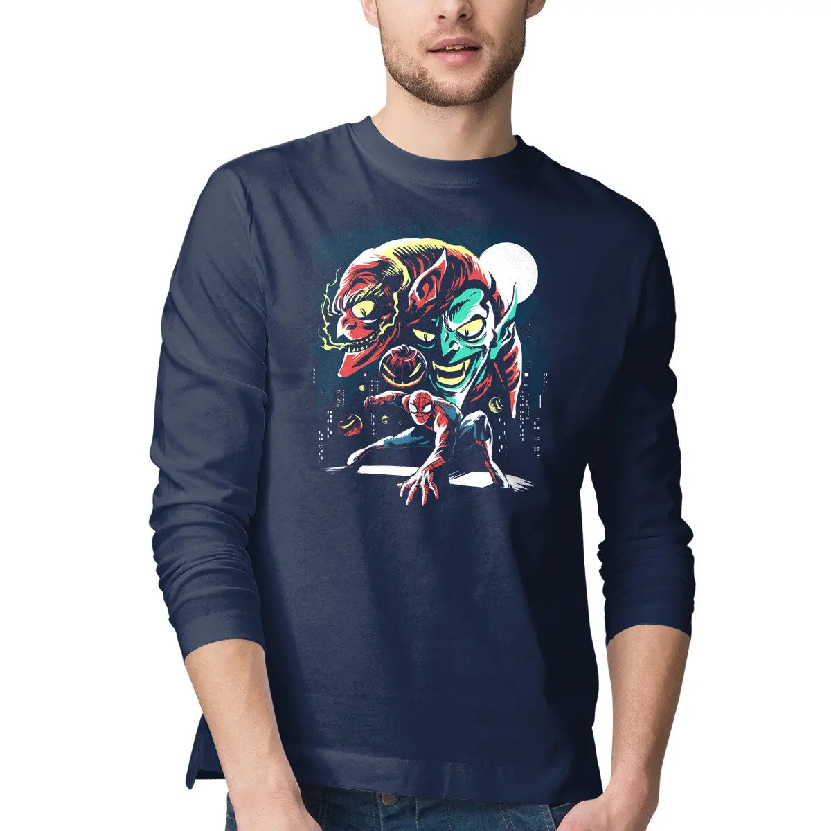 Goblin and Spider Long Sleeve T-Shirt for Men - Image 4