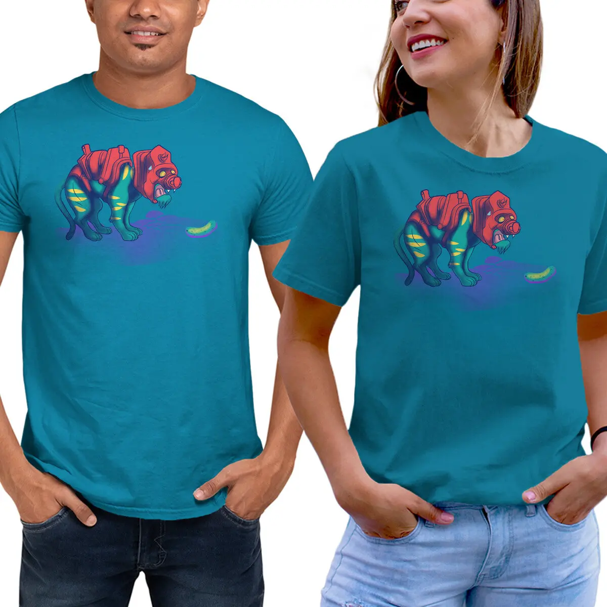 Tiger Versus Cucumber T-Shirt - Image 9