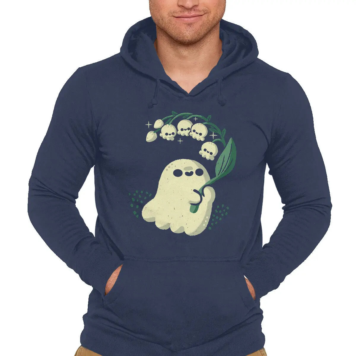 Ghost & Lily of the Valley Unisex Sweatshirt - Image 4