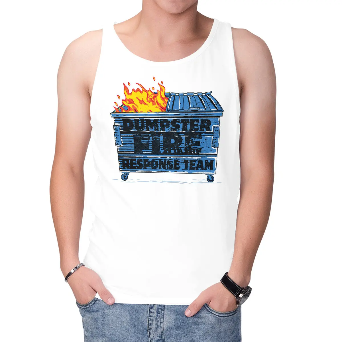 Dumpster Fire Emergency Crew Tank Top - Image 10