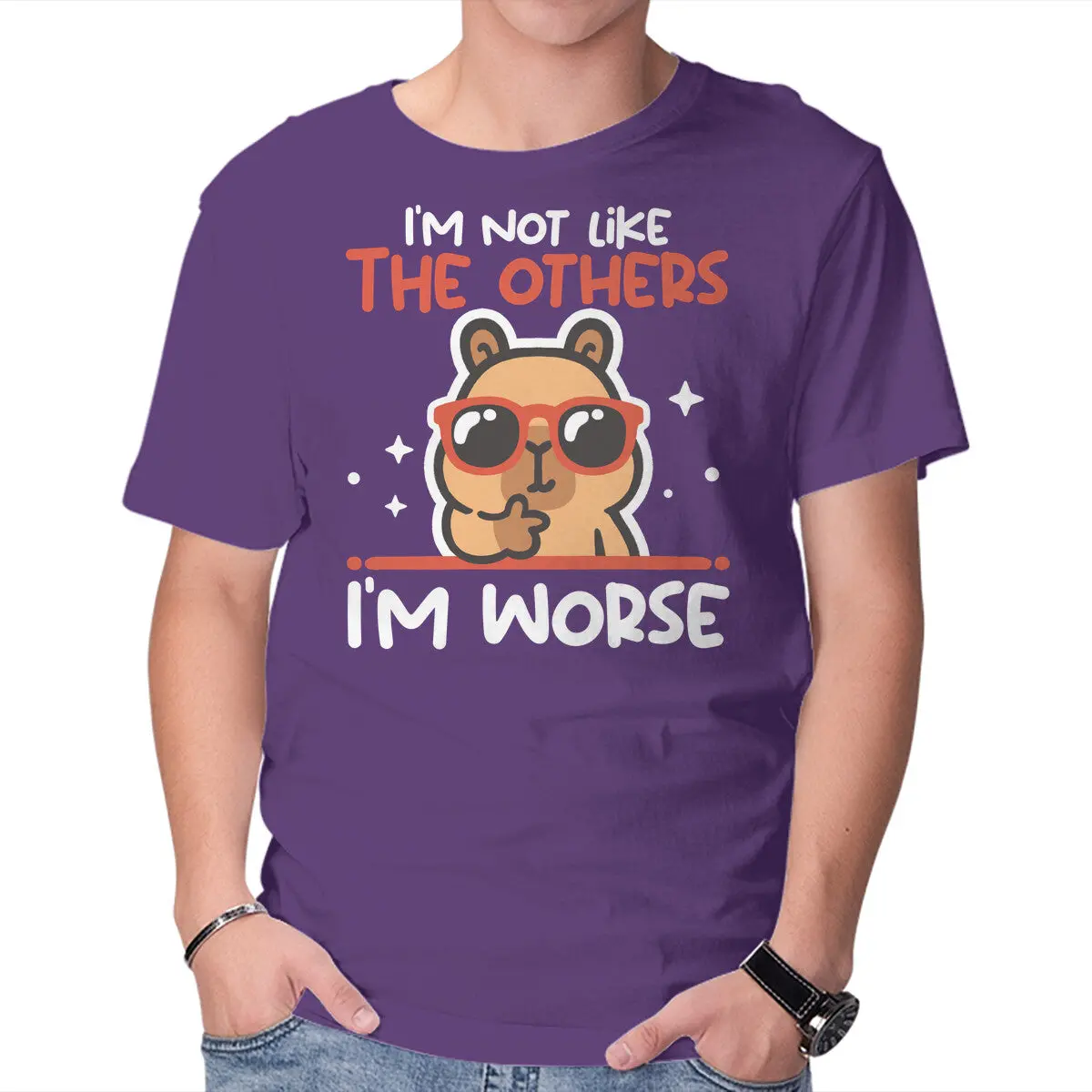 I'm Worse Capybara T-Shirt - Image 13