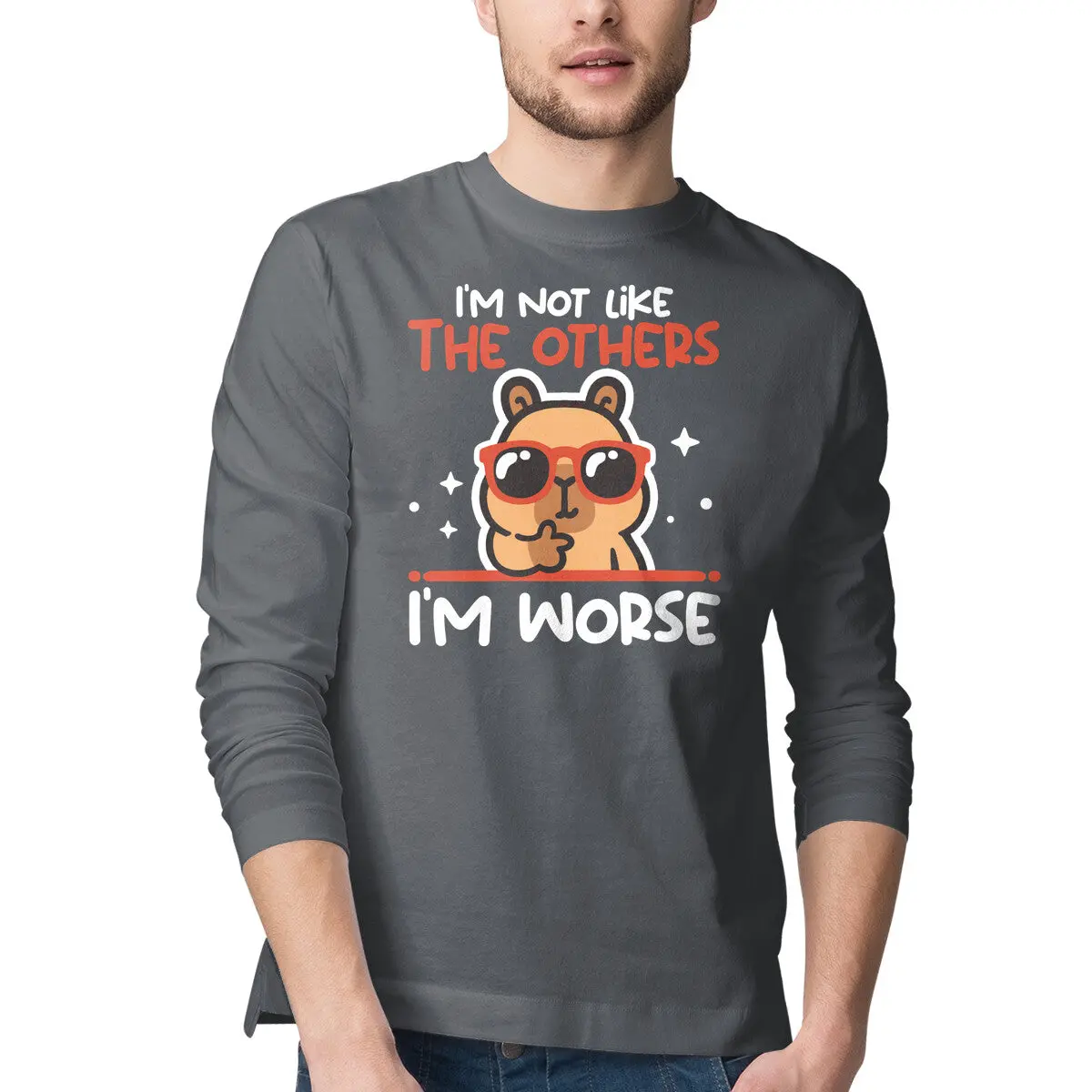 I'm Worse Than You Capybara T-Shirt - Image 7