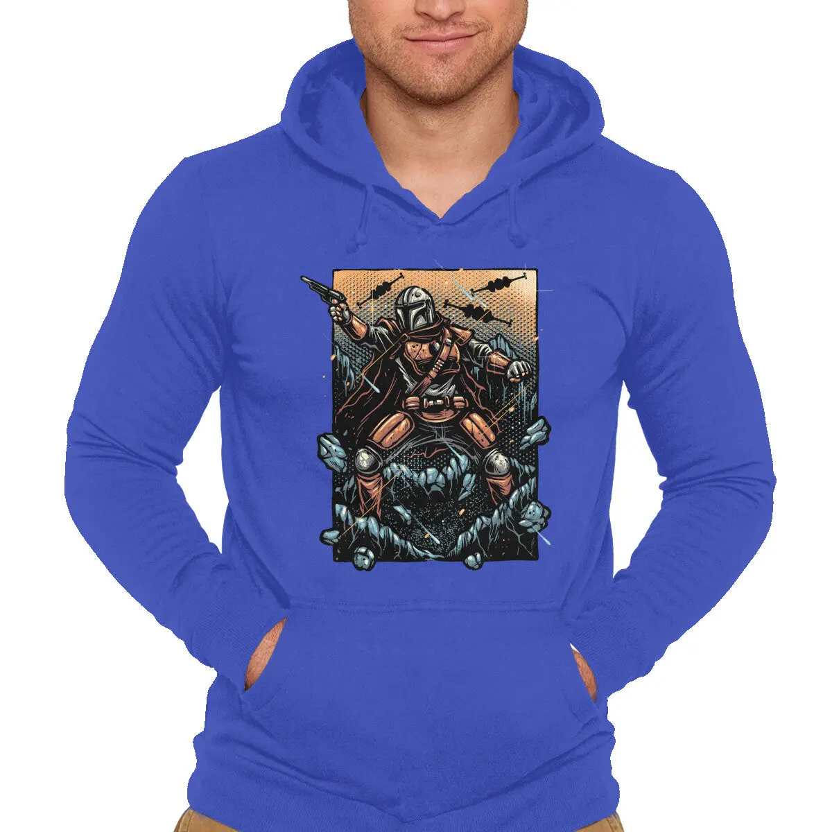 Bounty Hunter Themed Unisex Pullover Sweatshirt - Image 7
