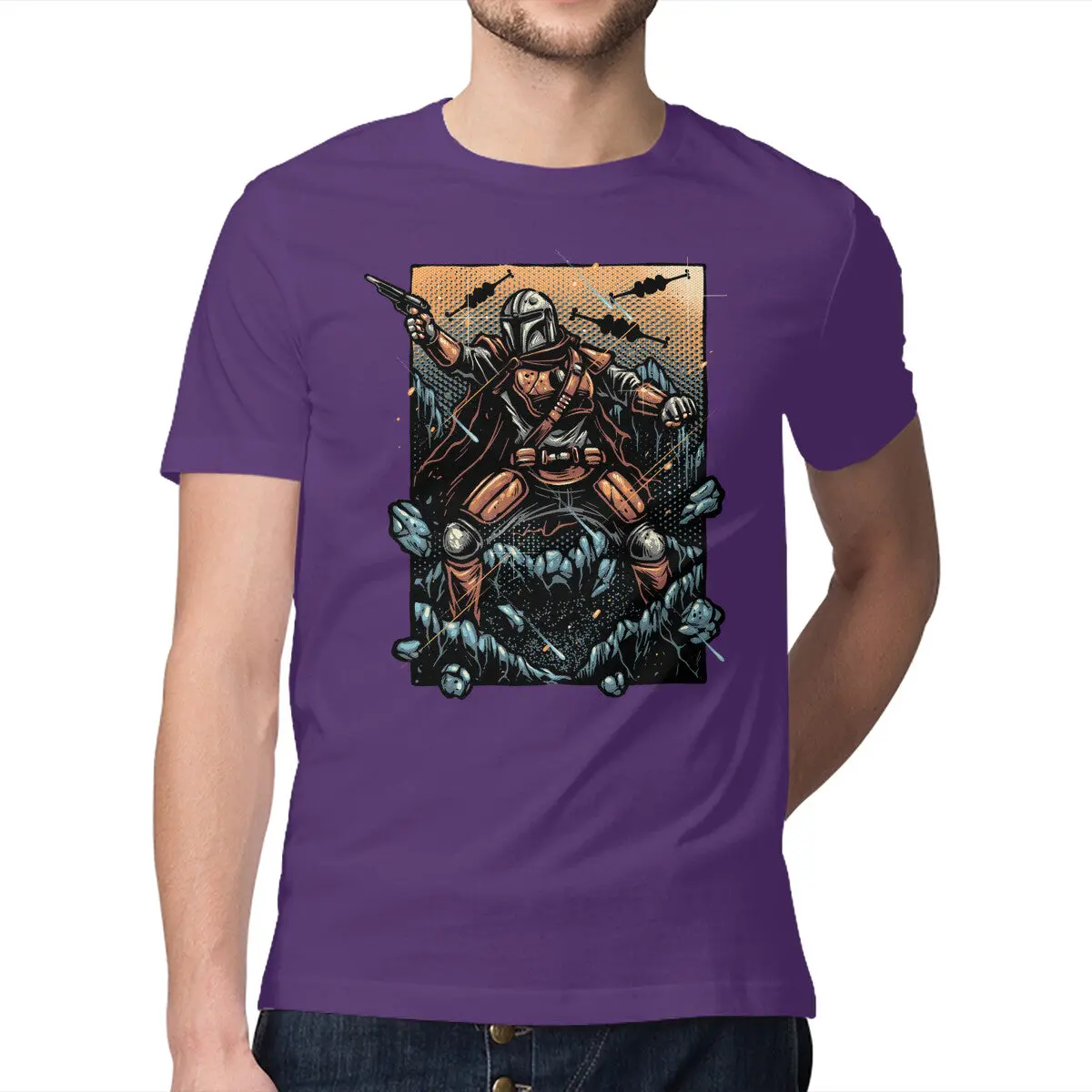 Bounty Hunter Graphic T-Shirt for Men - Image 17
