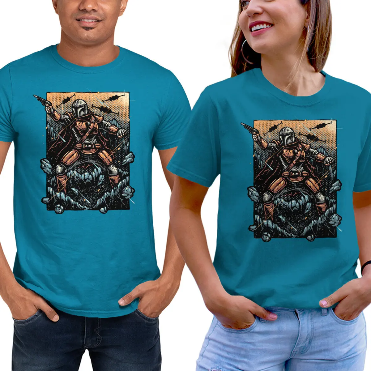 Bounty Hunter Graphic T-Shirt for Men and Women - Image 13