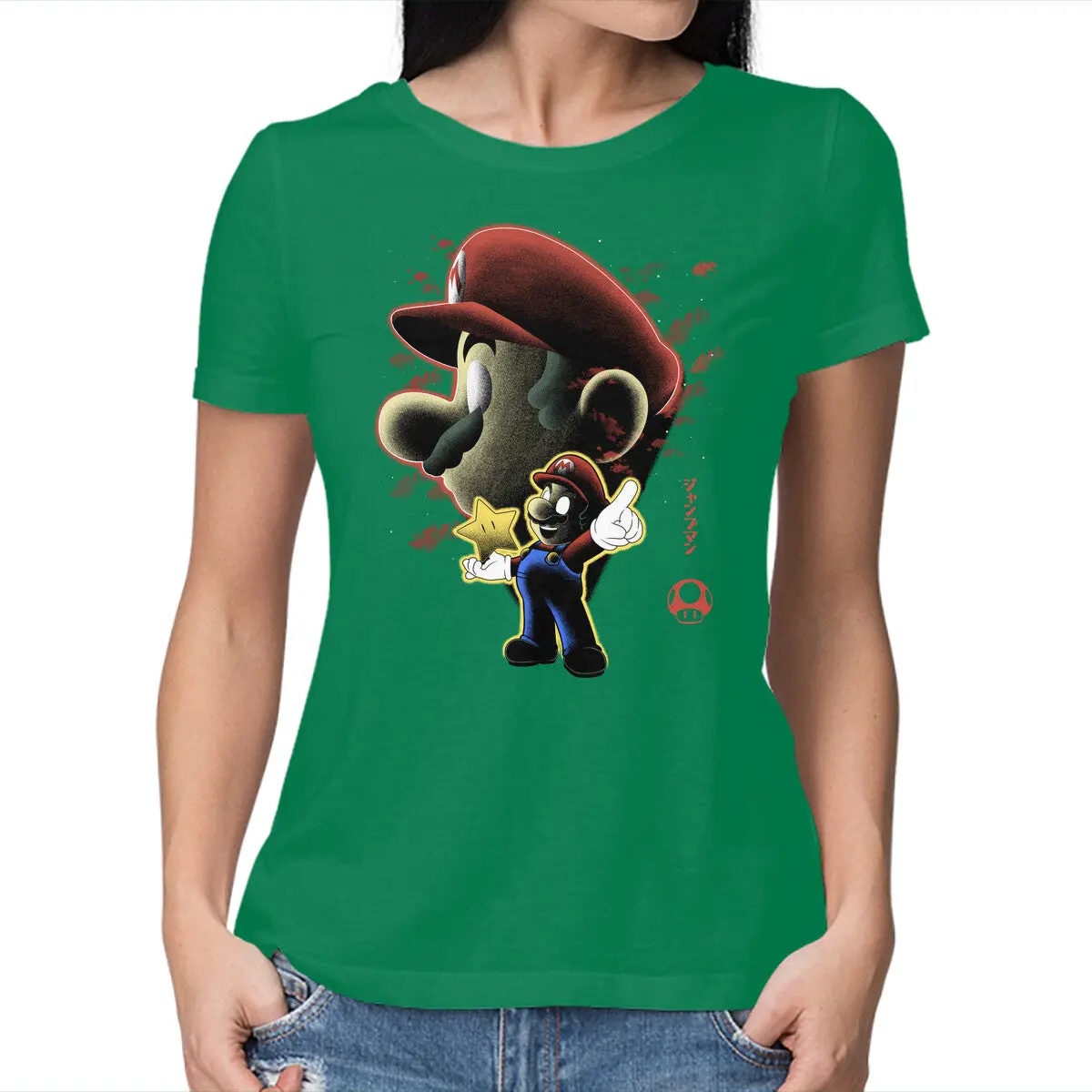 Women's Basic Jumpman Night Sky T-Shirt - Image 13