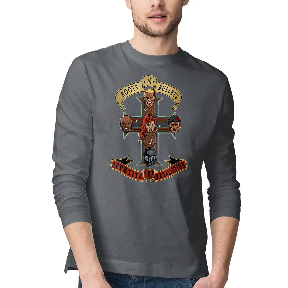 Boots N Bullets Graphic T-Shirt - Image 7