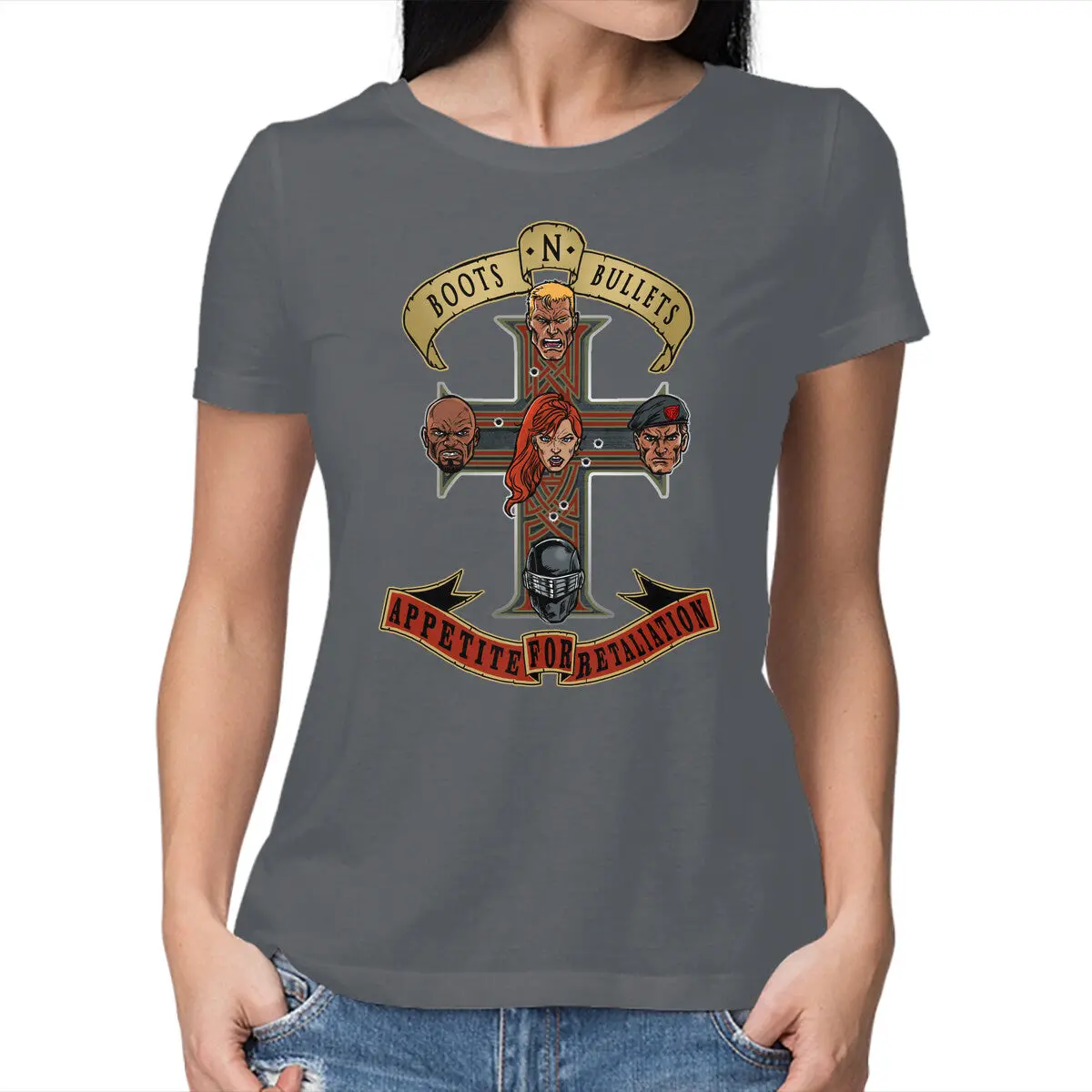 Boots N Bullets Women's Classic Graphic T-Shirt - Image 9
