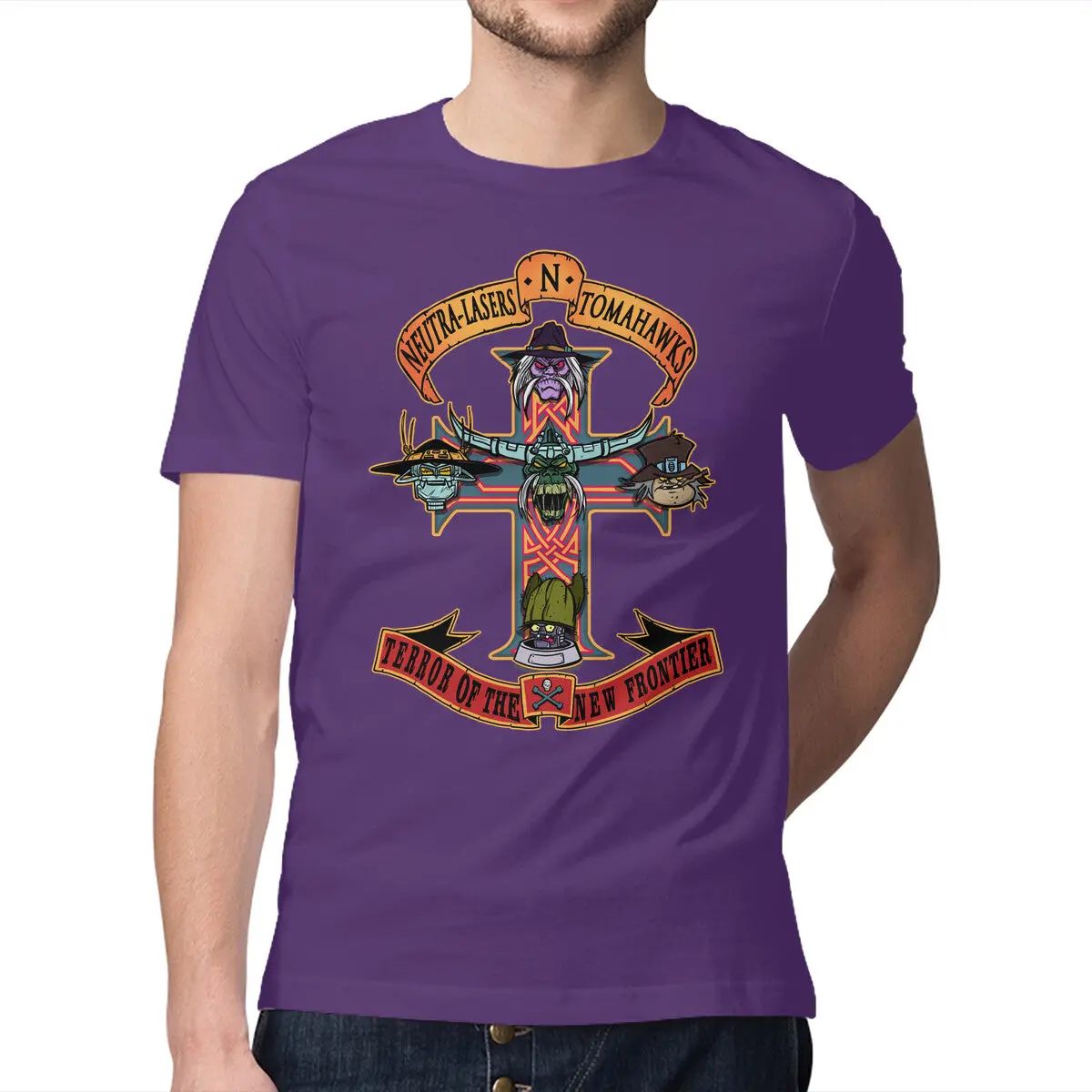 Premium Men's Terror of the New Frontier T-Shirt - Image 17