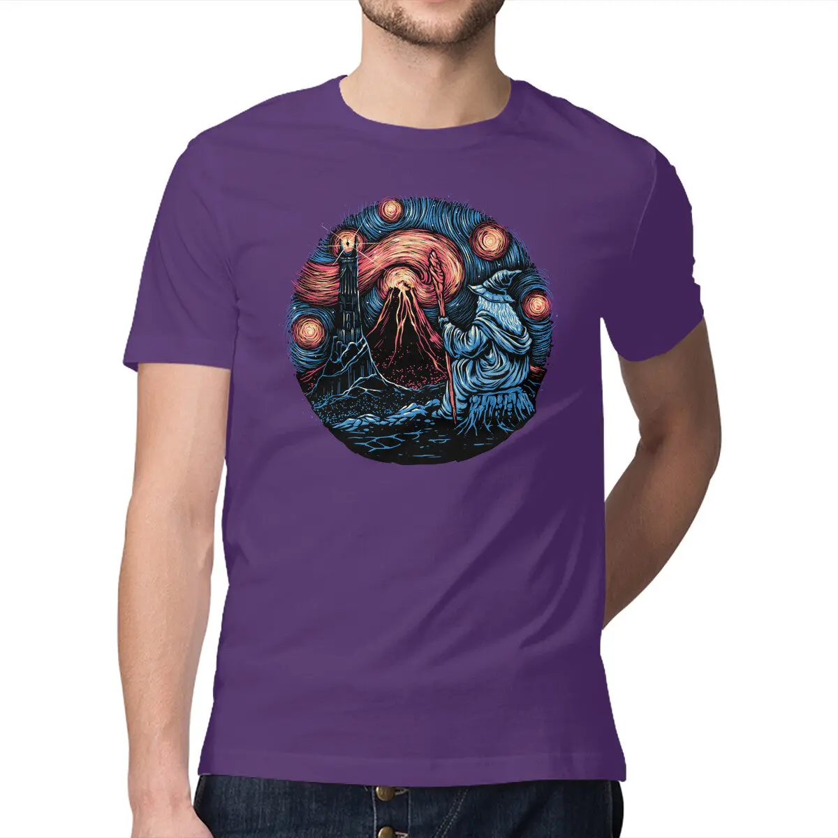 Wizard-Themed Premium Men's T-Shirt - Image 17