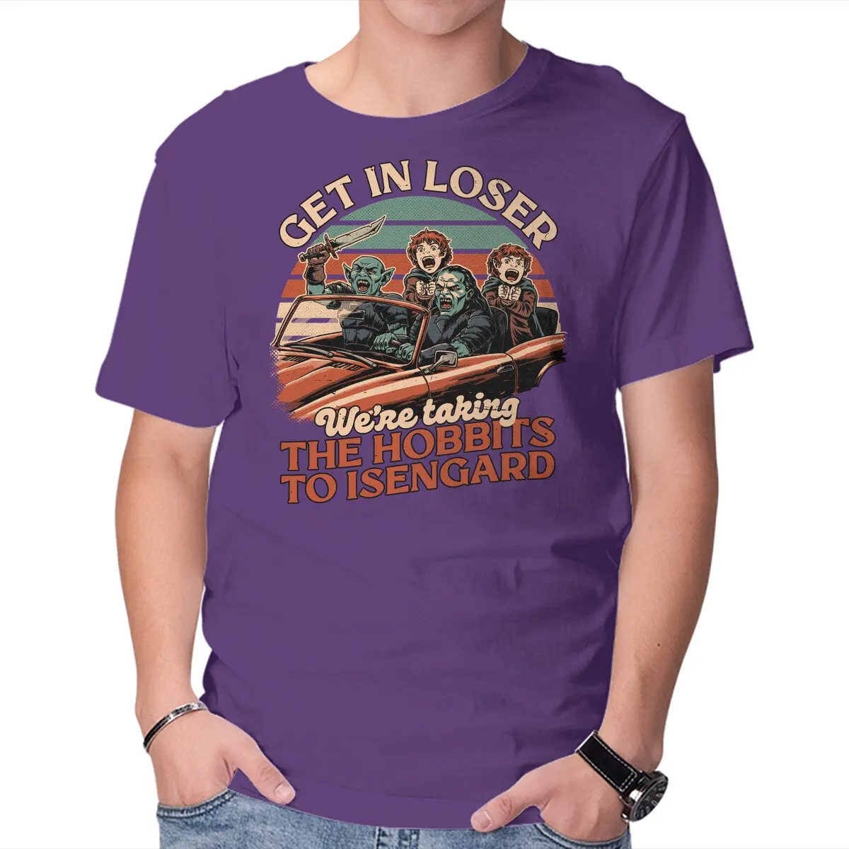 Fantasy-Themed Car Meme T-Shirt for Men - Image 17