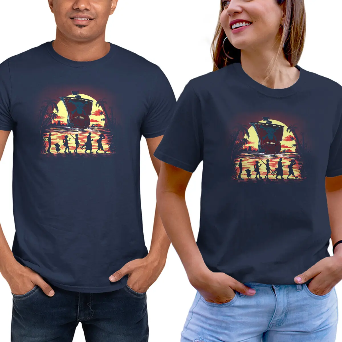 Pirate-Themed Unisex Basic T-Shirt - Image 5