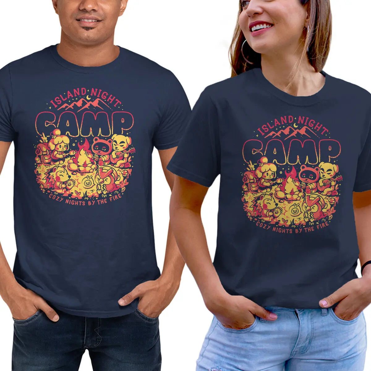 Island Night Camp Unisex T-Shirt - Image 5