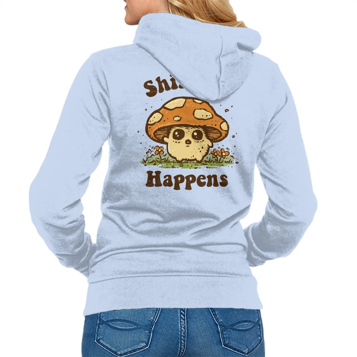 Shiitake Mushroom Zip-Up Sweatshirt - Image 4