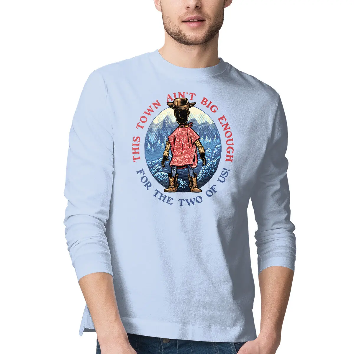 Duel in the Town Men's Long-Sleeve T-Shirt - Image 10