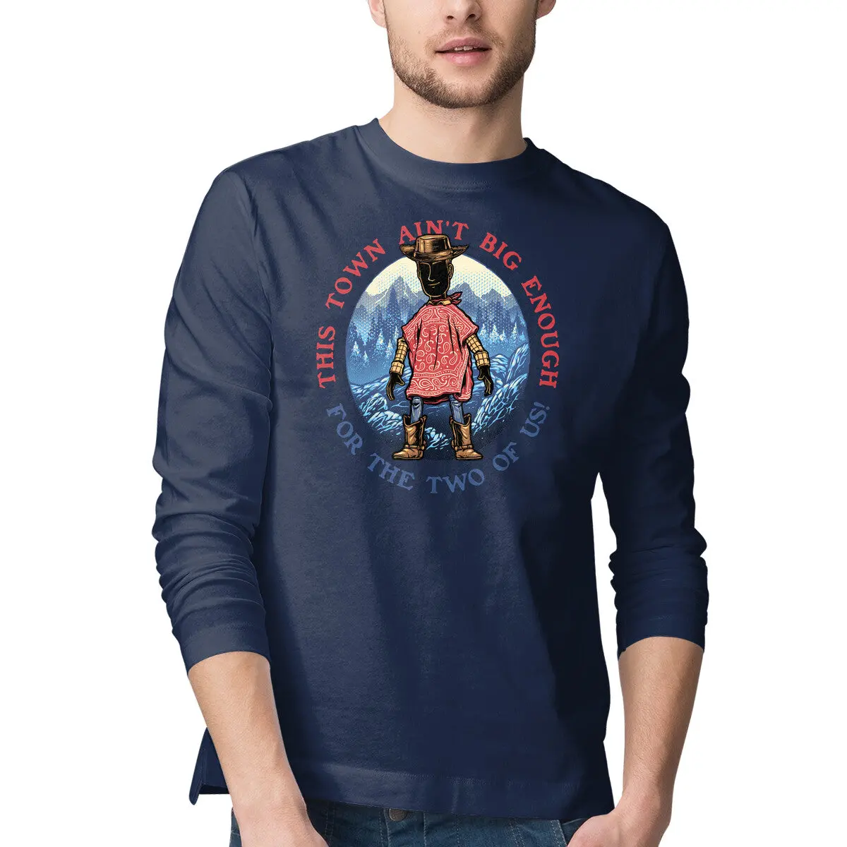 Duel in the Town Men's Long-Sleeve T-Shirt - Image 7