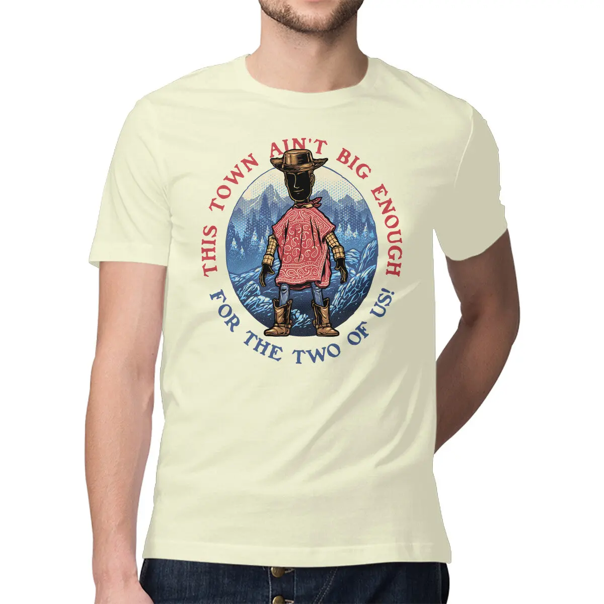 Duel in the Town Premium Men's T-Shirt - Image 17