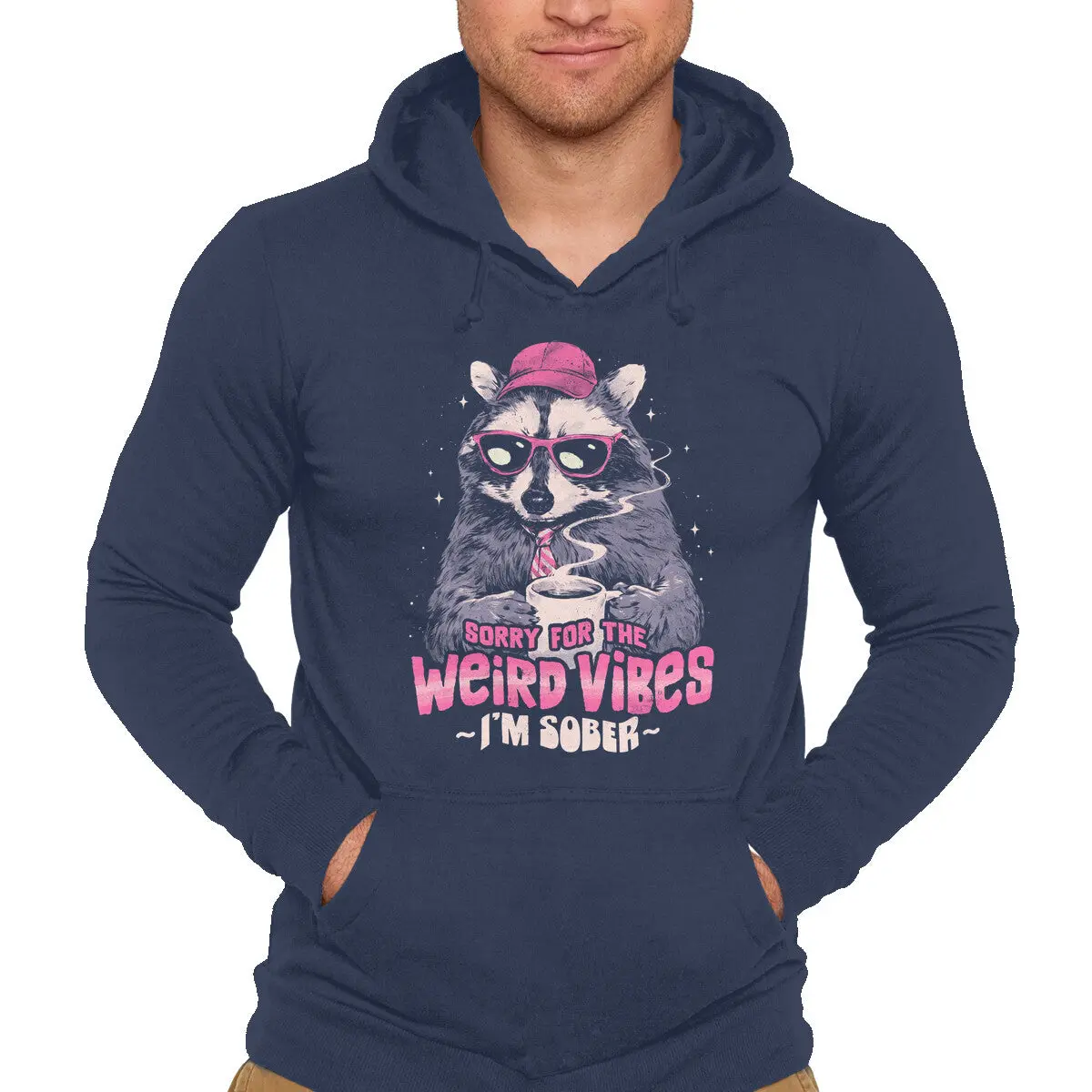 Apology Sweatshirt with Playful Weird Vibes Design - Image 4
