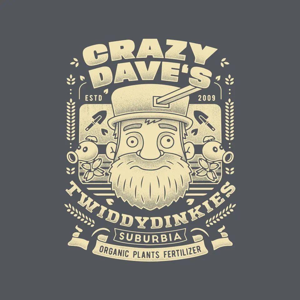 Crazy Dave Emblem Grunge 12